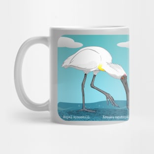 Royal spoonbill Kōtuku ngutupapa Mug